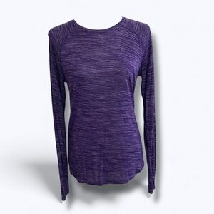 Tek Gear Purple Athleisure Workout Moisture- Wicking Breathable Stretch Soft